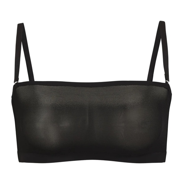 SKIMS SHEER SCULPT BANDEAU IN ONYX BLACK - Picture 1 of 5